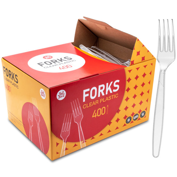 TonFord Clear Plastic Disposable Forks Wayfair